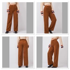 SHEIN Corduroy Wide Leg Pants. Size XS (2)